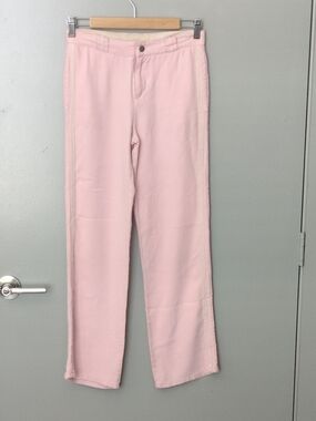 Da-Nang Y2K Women's Pale Pink Silk Straight-Leg Pants XS / XXS